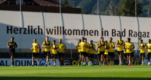 Le groupe à l'entraînement